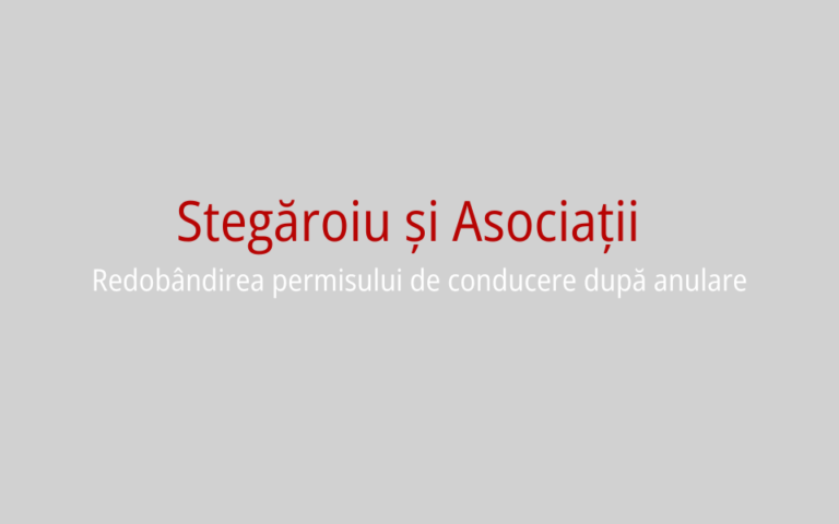 Acasa 1 Cum îți poți redobândi permisul de conducere după anulare?
