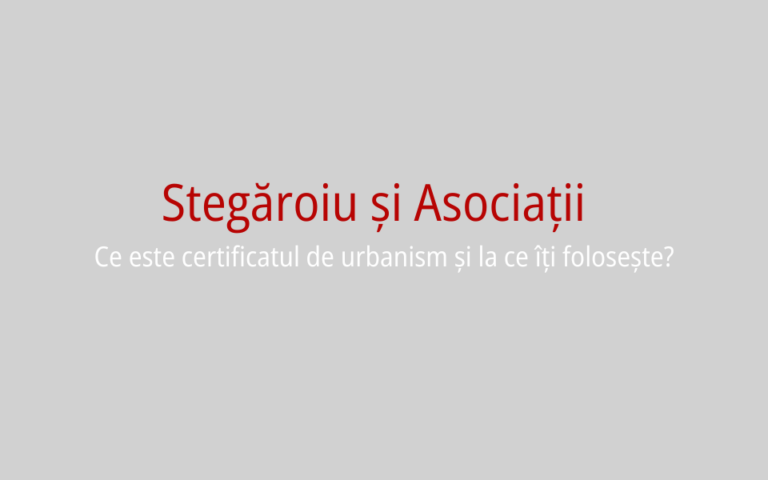 Acasa 1 Ce este certificatul de urbanism și la ce îți folosește?